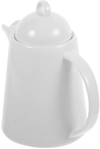 Ceramic Water Jug 850ml Large Capacity White with Handle | Classic Retro Style, Easy Refill Large Opening, Easy Clean for Dinner and Parties
