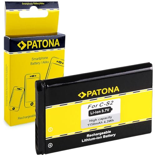 PATONA Smartphone Akku C-S2 1150mAh / 4.3Wh / 3.7V Kompatibel mit BlackBerry 8330 7100g 7100i 7100r 7100v 7100x 7130g 7130v 8700f 8700g 8700r 8700v 8707g 8707v Curve 3G Curve 8300 8310 8520 8530 9300