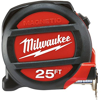 Milwaukee Elec Outil 48–22–5125 Aimant Mètre à ruban, 25 '
