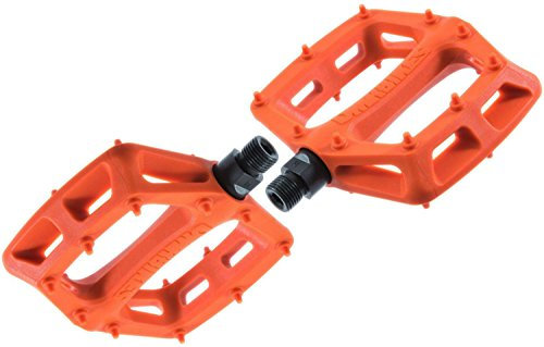 DMR V6 Pedale für Mountainbike, Kunststoff, flach, Orange