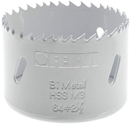 Fervi 0712/092 Bi-Metall HSS M3 Lochsäge, variable Zähne, 92 mm