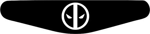 Play Station PS4 Lightbar Sticker Aufkleber Deadpool (schwarz)