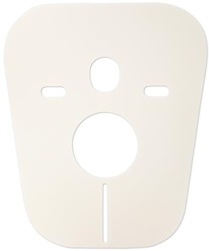 Fischer Schallschutz-Membran für WC und Bidet, Dichtung zur Schalldämmung von hängenden Sanitäranlagen, Schallschutzmatte, universell, stoßfest, 4824