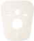 Fischer Schallschutz-Membran für WC und Bidet, Dichtung zur Schalldämmung von hängenden Sanitäranlagen, Schallschutzmatte, universell, stoßfest, 4824