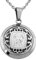 Hanessa Personalisierte Kette mit Gravur Edelstahl 50 cm mit Anhänger Sternzeichen Zwilling in silber - Personalisierte Halskette für Männer und Frauen - Personalisierter Schmuck Damen Herren