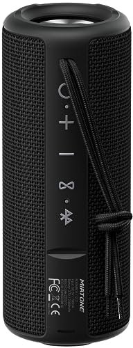 Boombox 16 Watt portatile impermeabile altoparlante bluetooth con funzione stereo Superior Bass, Tws, perfetto wireless Bluetooth 4.2 speaker per esterni/casa/viaggio (nero)