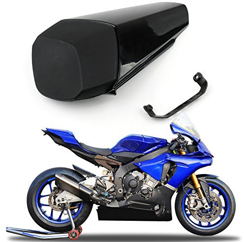 Topteng Motorrad Hinten Sozius-Sitz, Motorrad Fondpassagier Soziusabdeckung ABS Pad Motor Verkleidung Heckabdeckung für Yamaha YZF-R1 R1 2015-2018