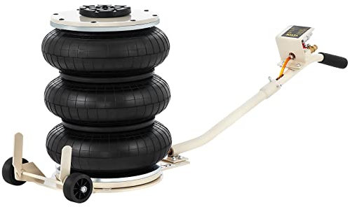 Mophorn Pneumatic Jack 5 Ton/11023 lbs Triple Bag Air Jack Lifting Height 6.5-16Inch Inflatable Car Jack Lifter Pneumatic Air Jack 11023LBS Capacity Extremely Fast Lifting