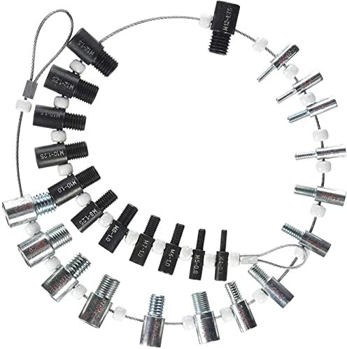 Nut, Bolt Thread Checker(Inch & Metric), Größe Messwerkzeug für Imperiale und Metrische Nüsse