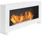 Bio chimenea de pie blanca Nice-House BOX 90x40cm. Biochimenea de bioetanol de pared 900x400 mm blanco. Eco-chimenea en forma de caja también para colgar en la pared. Chimenea de bioetanol sin vidrio.