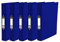 5 x Pukka A4 Glossy 2-Ring Binder File School Work Office 40mm Spine File Organiser (Navy)