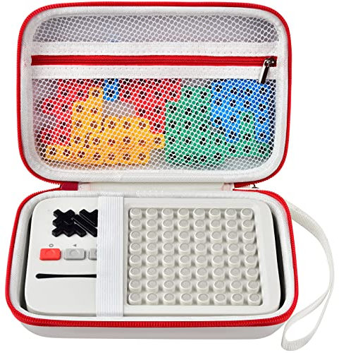 Tasche für GiiKER Super Blocks Puzzle Spiel, Super Slide Brain Teaser Puzzle Halter, Aufbewahrungstasche für elektronische Game Konsole & Puzzles für Kinder Jungen und Mädchen -Box Only (Weiß)