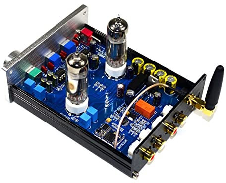 KNOKR Buffer HiFi 6J5 Bluetooth 4.2 Tube Preamp Amplifier Stereo Preamplifier With Treble Bass Tone Ajustment Operational Amplifier Chips
