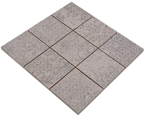 Mosaico grigio effetto retrò gres porcellanato opaco parete pavimento cucina bagno doccia