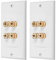 Dunlea 2X 4 Pfosten Lautsprecher Wand Platte Heim Wand Platte Audio Panel für 2 Lautsprecher