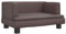 vidaXL Hundebett, Hundekissen mit weicher Polsterung, Hundesofa Hundecouch für kleine Hunde Haustiere, Haustierbett Katzenbett, Braun Kunstleder