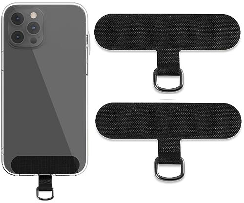 RYMAUP® 2 lengüetas versátiles para teléfono móvil, para todas las fundas de teléfono completo, parche de cordón duradero ideal para todos los teléfonos móviles, fácil de usar, ampliamente compatible