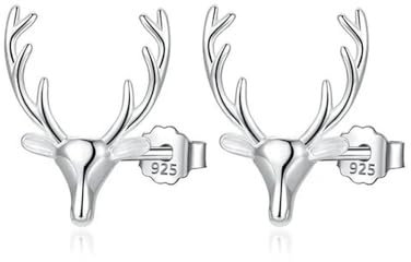 925 Sterling Silber Mode Süße Milu Hirsch Ohrstecker Für Frauen Hochzeit Geburtstag Weihnachts geschenk