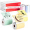 Phomemo M110/M220/M221/M200/M120/M100/M108/M150/M250/M260 Runde Farbig selbstklebende Etiketten 1.96*1.96(50x50mm), 6 Rollen Thermo-Etikettenpapier, 140 Etiketten pro Rolle