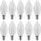 Müller-Licht 10 x LED Leuchtmittel Kerzenform 5,5W = 40W E14 matt 470lm neutralweiß 4000K