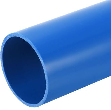QUARKZMAN Tube Rond Rigide en PVC Tubes 57mm ID 63mm OD 350mm Bleu pour Manchon de Câble pour Tuyaux d'Eau