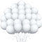 200 Stück weiße 5-Zoll-Luftballons, Hyballustw Mini-Luftballons für Geburtstagsfeier, kleine weiße Luftballons für Babyparty, Hochzeit, Jahrestag, Party, Verlobung, Jahrestag, Valentinstag