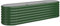 vidaXL Oval Garden Raised Bed - Weather-Resistant Powder-Coated Steel Planter, 152x40x36 cm, Green for Outdoors