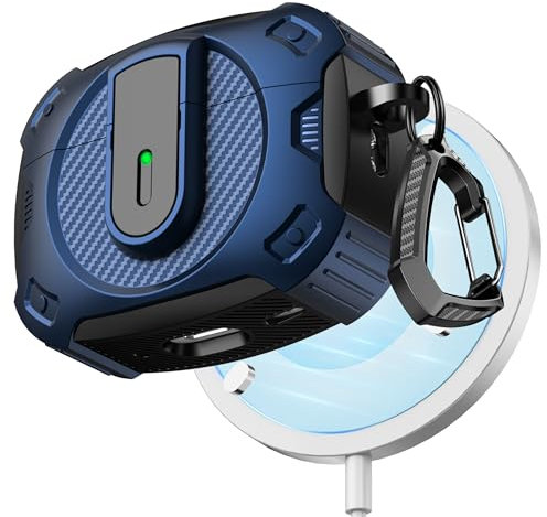 RFUNGUANGO Compatible with AirPods Pro 2/1 Generation Protective Case Cover (2023/2022/2019), 2024 New Space-themed Protective Case,Compatible with MagSafe,Cosmos-Blue