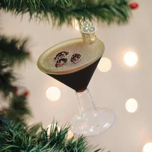 Old World Christmas Espresso Martini Glass Hanging Ornament