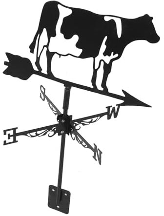 OFFSCH Wetterfahne Für Garten Metall Gartenpfahl Dekorative Windrichtungsanzeiger Gartenwetterfahne Rasenwetterfahne Zum Eingraben