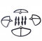 Vuzmode for HUBSAN H501S - 01 Propellerpaket mit Propellerschutz, for H501S H501C X4 Drohnen-RC-Hubschrauber Ersatzpropeller(3)