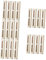 Abaodam 20 STK Ladevorrichtung Für Dominosteine Halter Für Domino-kartensteckplatz Domino-Zug-Clips Domino-Block-Pull-Clip Domino-Zug-Spielzeug-Clip Zubehör Für Dominospiele Beige Plastik