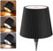 Nulmvic Lampada per Bottiglia LED Ricaricabile - 5200mAh Lampada da Tavolo Senza Fili Dimmerabile 3 Colori - IP54 Impermeabile Comando a Tocco per Interno Esterno Famiglia Ristorante Bar (Nero)