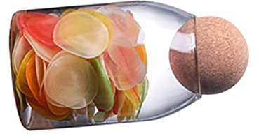 Garneck Borosilikatglas Vorratsglas Mit Korkverschluss Transparenter Aufbewahrungsbehälter Für Lebensmittel Gewürze Mehl Luftdichter Küchen Vorratsbehälter Aus Hitzebeständigem Glas