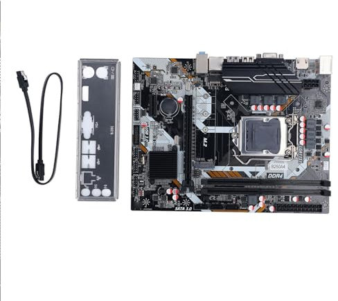 DDR4 Motherboard, ATX Gaming Motherboard with Metal Heat Sink, Supports 6/7/8/9th Gen for Core I3,I5,I7 CPU, LGA 1151 PCI E X16 Gen 3.0 DDR4 VGA M.2 with for SATA3.0