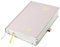 POPRUN Tagesplaner 2025 2026 Hardcover 21,5 x 14,5 cm, Tageskalender A5 1 Tag 1 Seite (Montag - Sonntag), Terminplaner (Aug.2025-Jul.2026) mit Stiftschlaufe - Hellrosa