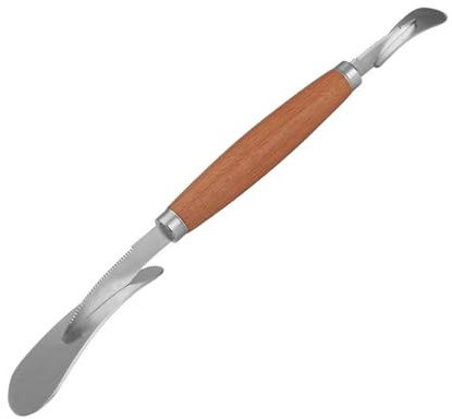 Guangcailun Grapefruitmesser aus Edelstahl, leicht zu schälen und in Scheiben zu schneiden, 2 in 1 Grapefruitmesser, Pomelo Öffner, Orangenmesser