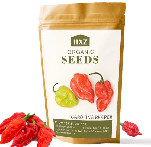 Oltre 20 semi di pepe fantasma – Semi di peperoncino fantasma infuocato per un orto fiorente