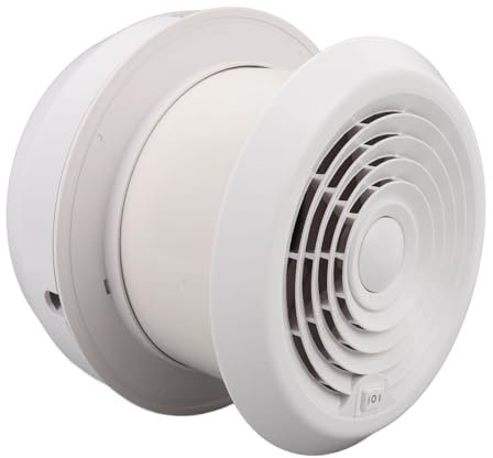 Yctze Ventilateur de Toit pour Camping-car avec Grande capacité de Débit D'air – Ventilateur de Toit pour Camping-car 12 V, 5 000 Tr/min, Ventilateur de Plafond Rond avec écran pour