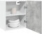 Rantry Hängeschrank grau Beton 50 x 31 x 60 cm aus mehrschichtigem Holz, Sideboard Küchenschrank, Aufbewahrungsschrank für Wohnzimmer