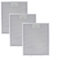 Cloudpower Aluminum Rangehood Filter, 34x28cm Cooker Hood Filter 5-Layer Range Hood Vents Filter for Extractor Fan Vent Cooker Hood Mesh Cover Kitchen Extractor Vent Filter(3Pcs)