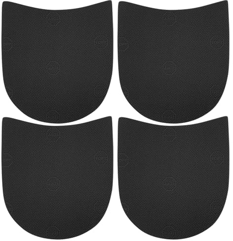 hongliang 2 Pairs Cuttable Rubber Heel Replacement Kit Anti - Slip,0.35mm Thick Shoe Repair Pads for Women & Men Boots, Universal Boot Heel Repair Solution