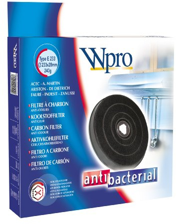 Wpro FAC519 E233 - Filtro de carbón activo, antibacterias, universal