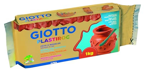 GIOTTO Plastiroc - Pain 1kg de pâte à modeler autodurcissante terracotta