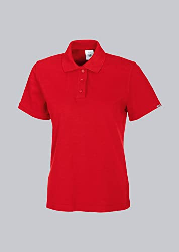 BP 1648-181-81-L Poloshirt für Frauen, 1/2 Ärmel, Polokragen mit Knopfleiste, 64 cm, 220,00 g/m² Stoffmischung, rot, L