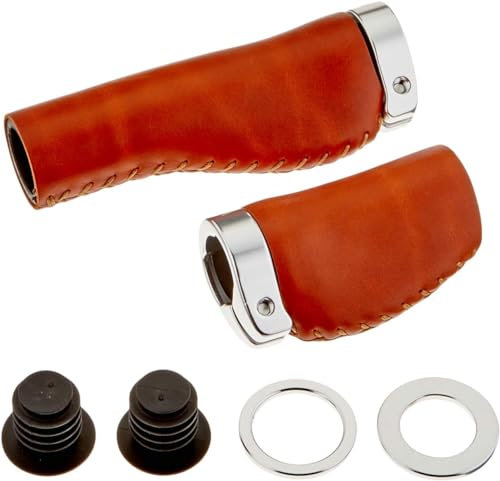 Voxom Unisex – Erwachsene Griffe Gr14 Braun, 130/80mm, Leder Geschlossenes Ende, 718000230