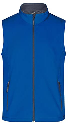 James & Nicholson Herren Softshell Weste - Funktionale Softshell Weste in attraktiven Farben | Farbe: nautic-blue/navy | Grösse: L