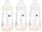 Whew MAM Easy Start Anti-Kolik-Flasche 255 ml (3 Stück), Babyzubehör, mittelstarker Durchfluss mit Silikon-Nippel, Unisex, Unisex