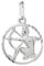 NKlaus Schütze Sternzeichen 925er Sterlingsilber 15mm Kettenanhänger Horoskop Zodiak 9169