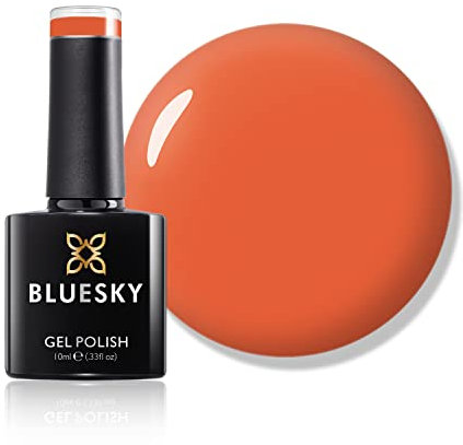 Bluesky Gel Nail Polish, Pumpkin Spice Bp01, 10 ml, Orange, Red, Long Lasting, Chip Resistant, 10 ml (Requires Drying Under UV LED Lamp)